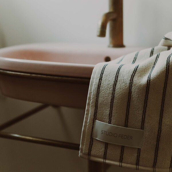 Una Towel, navy rain, Studio Feder