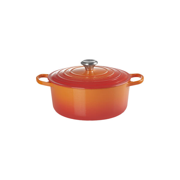 Signature gjutj&auml;rn rund gryta &Oslash; 26 cm, volcanic, Le Creuset