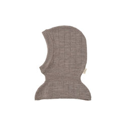 Merino Rib Knitted Balaclava, natural melange, Copenhagen Colors Organics