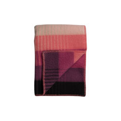 ÅSMUND GRADIENT Throw, pink/green, Røros Tweed