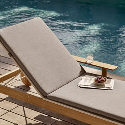 Pelagus Cushion for Sunbed, charcoal Pelagus Cushion for Sunbed, charcoal, Fritz Hansen