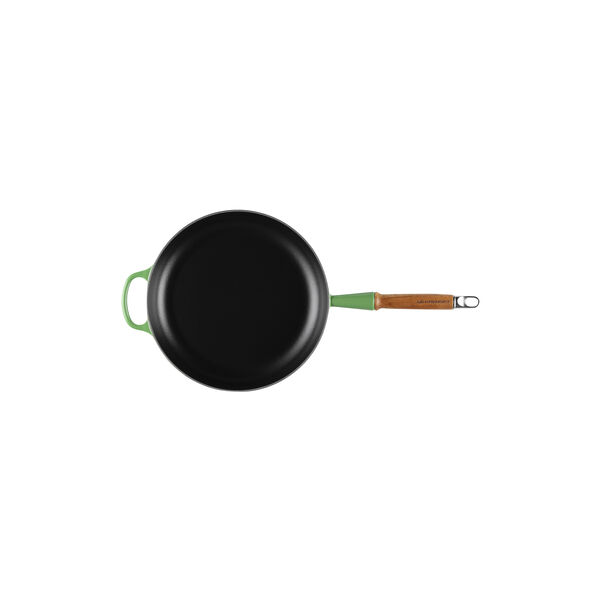 Signature gjutj&auml;rn stekpanna med tr&auml;handtag &Oslash; 28 cm, bamboo green, Le Creuset