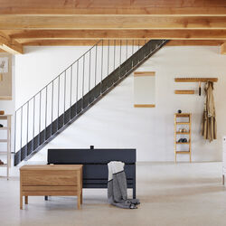 Echo Coat Rack 88, white oiled oak, Form & Refine