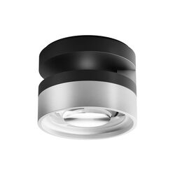 BLADE C1+ SLIM taklampa, matt black/satin silver, LIGHT-POINT