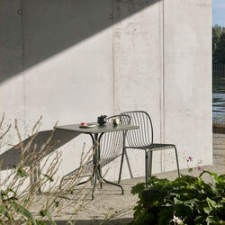 Thorvald SC97 Outdoor Caf&eacute; Table Square, bronze green, &Tradition