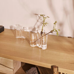 Alvar Aalto vas, genomskinlig, Iittala