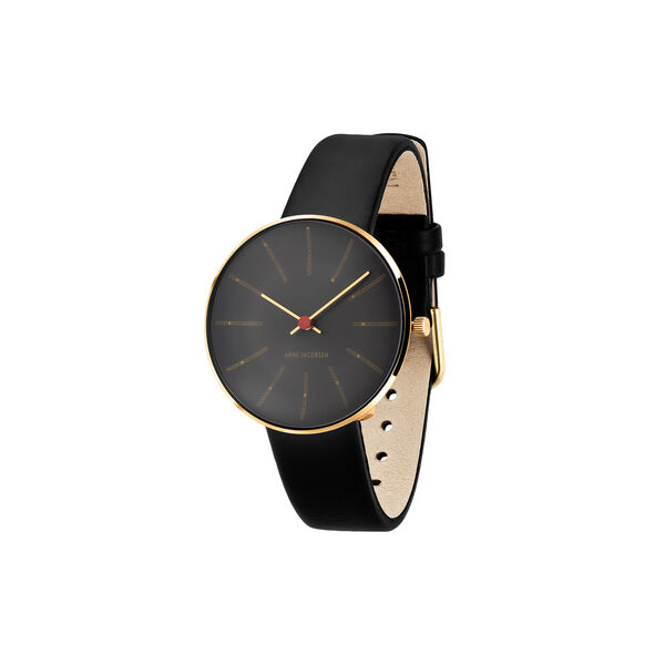 Bankers armbandsur, grey/gold/black, Arne Jacobsen Watches