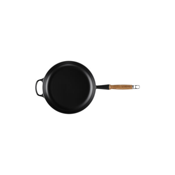 Signature gjutj&auml;rn stekpanna med tr&auml;handtag &Oslash; 28 cm, matte black, Le Creuset