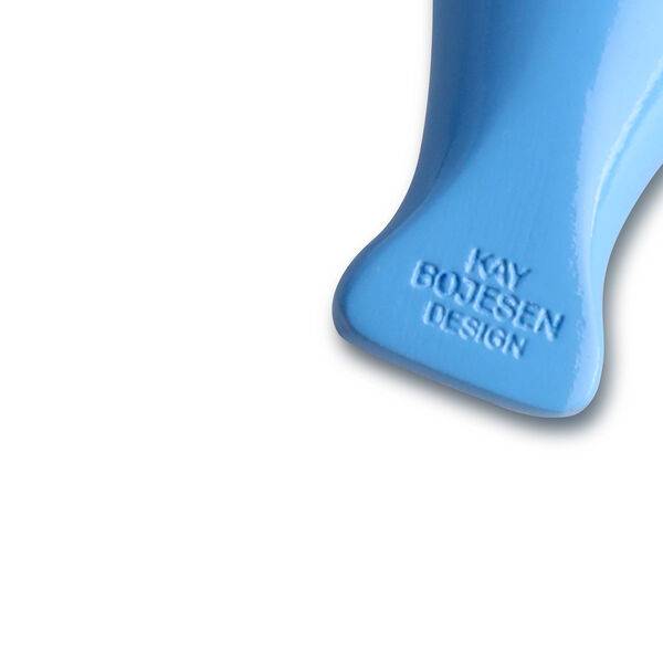 F&aring;gel nyckelring med naturl&auml;der, bl&aring;, Kay Bojesen Denmark