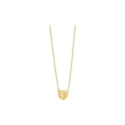 Florence necklace w. pendant, gold plated, Pure by Nat