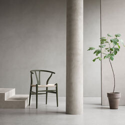CH24 Y-stolen matbordsstol, soft seaweed, Carl Hansen & S&oslash;n