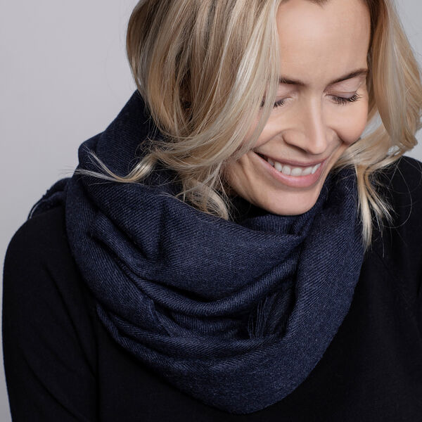 Traveller Scarf, navy/grey, ELVANG