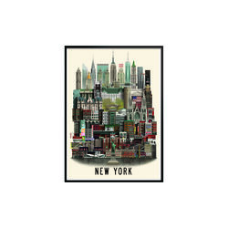 New York, affisch, Martin Schwartz