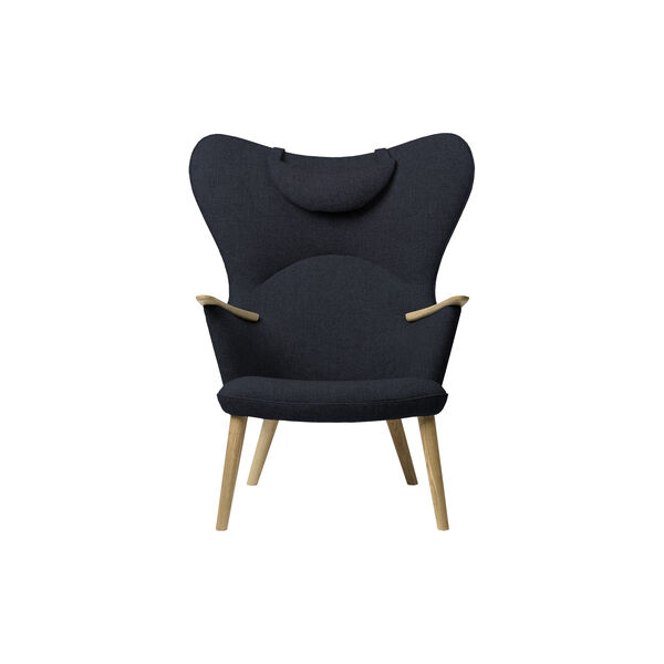 CH78 Mama Bear loungestol, navy/oljad ek, Carl Hansen & S&oslash;n