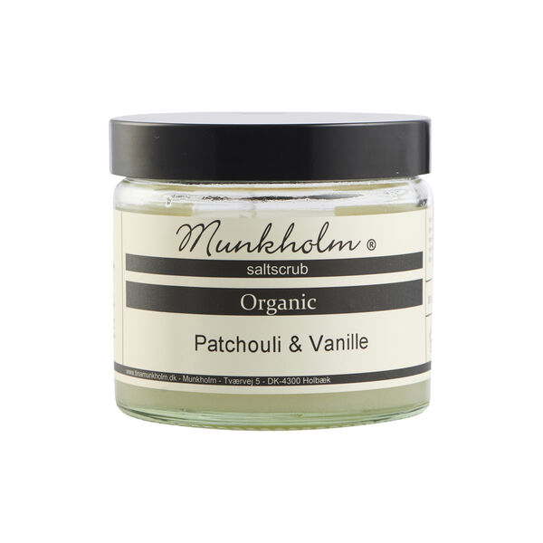 Ekologisk saltskrubb, patchouli & vanilla Ekologisk saltskrubb, patchouli & vanilla, Munkholm