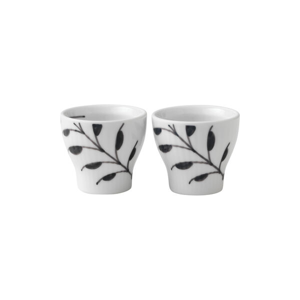 Black Fluted Mega äggkoppar, 2 st. Black Fluted Mega äggkoppar, 2 st., Royal Copenhagen