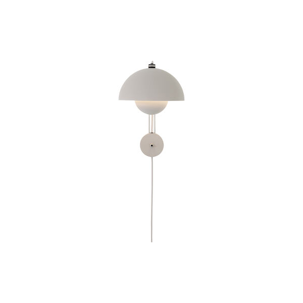 Flowerpot VP8 Wall Lamp, matt light grey, &Tradition