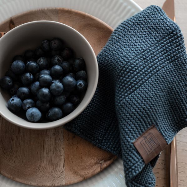 Stickad Disktrasa, dark grey, By LOHN