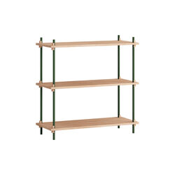 Shelving Classic Standard, oak/pine green, MOEBE