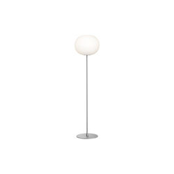 Glo-Ball F3 Floor Lamp, silver/opal, Flos