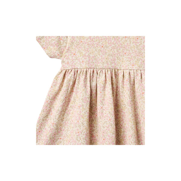 Jersey Dress S/S Nova, coral flowers, Wheat