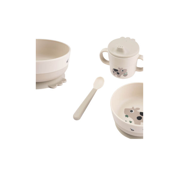 Tiny Farm Foodie Mitt första matset, med sugkopp, sand, Done by Deer