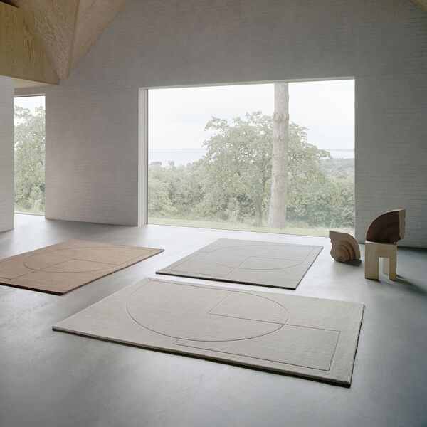 Lineal Poem golvmatta, amber, Linie Design