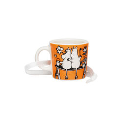 Mummy mini mugg K&auml;rlek, orange, Moomin Arabia