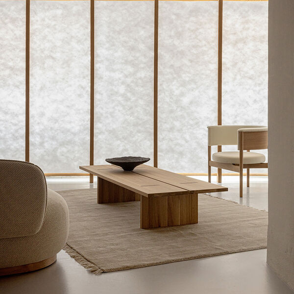 Abyss Bliss golvmatta, sand, Linie Design