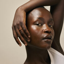 Amore Ring, guldpl&auml;terad/r&ouml;d, ENAMEL Copenhagen