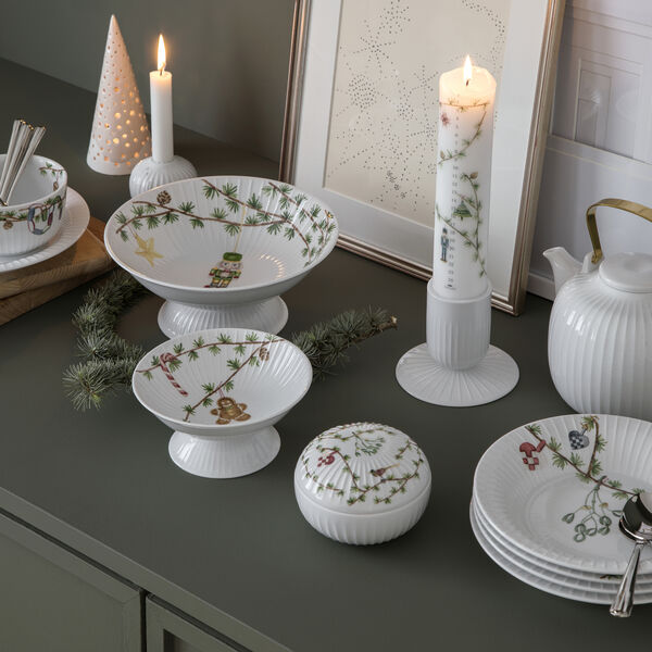 Hammershøi Christmas skål på fot, 16 cm, Kähler
