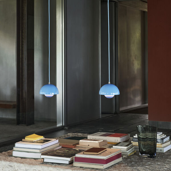 Flowerpot VP10 Pendant, swim blue, &Tradition