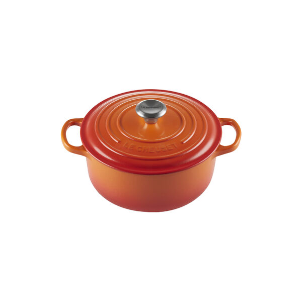 Signature gjutj&auml;rn rund gryta &Oslash; 20 cm, volcanic, Le Creuset