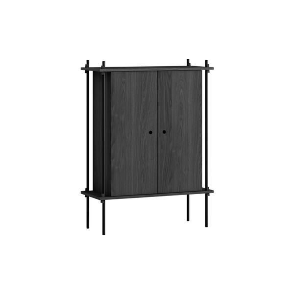 Shelving Cabinet, black/black, MOEBE