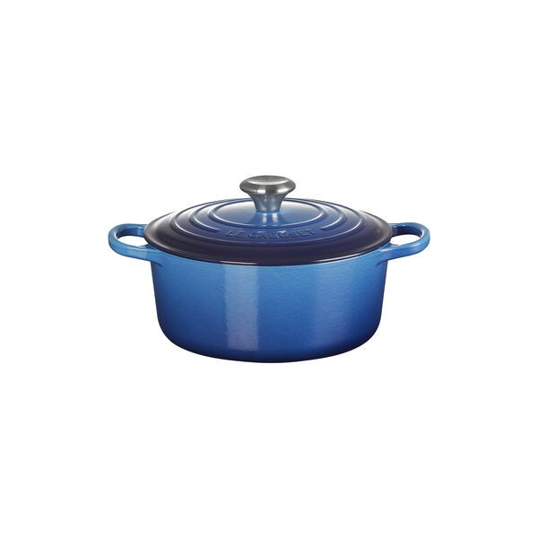 Signature gjutj&auml;rn rund gryta &Oslash; 24 cm, azure blue, Le Creuset