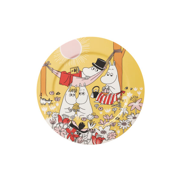 Mumin serveringsfat Family Time, gul, Moomin Arabia