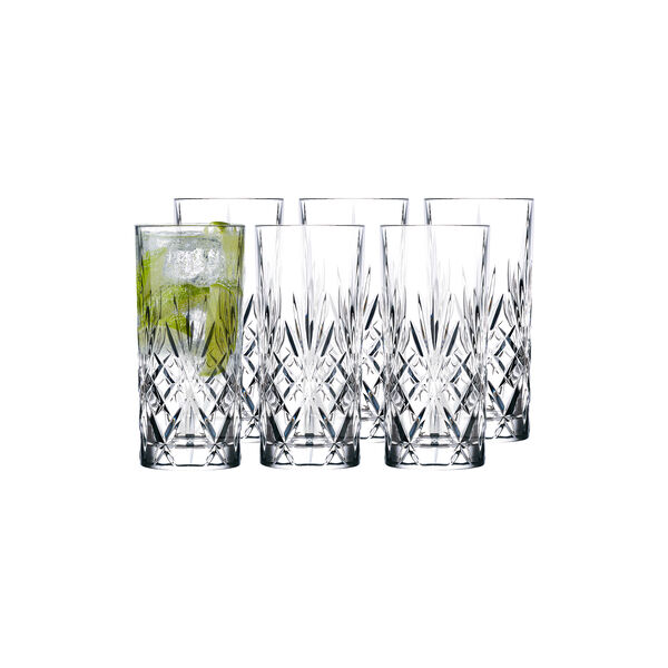 Melodia highball 6 st., Lyngby Glas