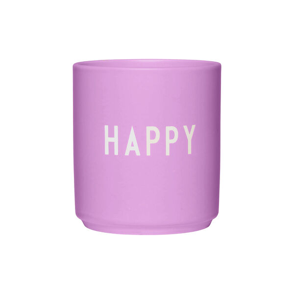 HAPPY Favoritkopp, dark pink, Design Letters