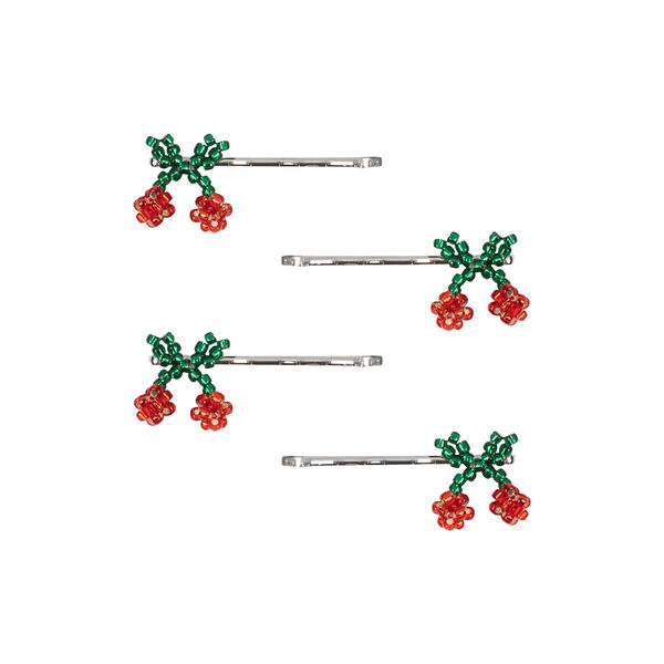 4-pack Mini Cherry Hair Pin, cherry, Konges Sl&oslash;jd