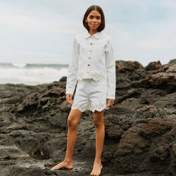 Helene Jacket, whitest, Molo