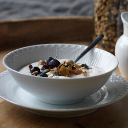 White Fluted Half Lace skål, 35 cl, Royal Copenhagen