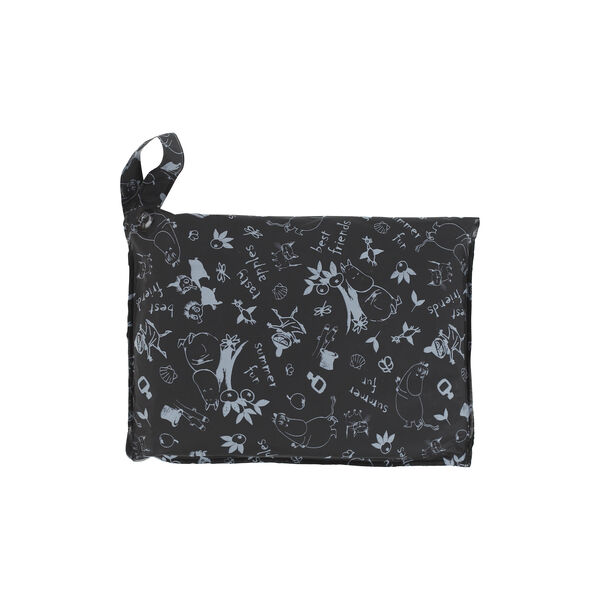 Mumintrollens trädgård Regnjacka, black, Muurla