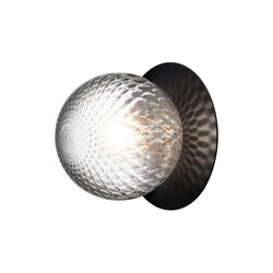 Liila 1 Medium Wall Lamp, black/optic clear, Nuura