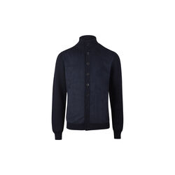 Cardigan Knitted Hybrid Buttoned Alcantara, navy, Stenstr&ouml;ms