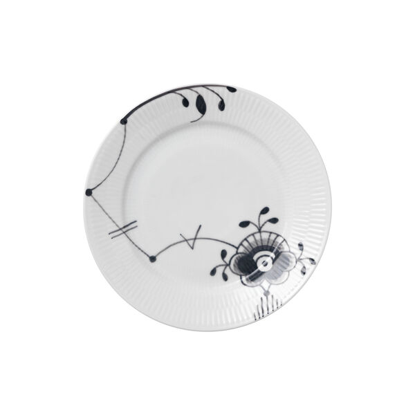 Black Fluted Mega tallrik, 22 cm Black Fluted Mega tallrik, 22 cm, Royal Copenhagen