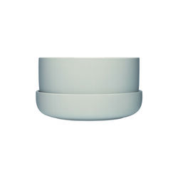 Nappula blomkruka med underfat stor, pale grey, Iittala