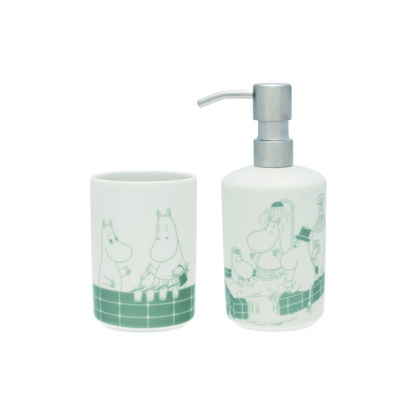 Mumi soap dispenser & toothbrush holder Bathtime, Moomin Arabia