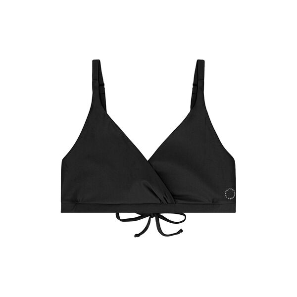 Istana Draped Bikini Top, black, Cartel Copenhagen