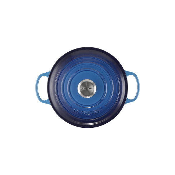 Signature gjutj&auml;rn rund gryta &Oslash; 24 cm, azure blue, Le Creuset