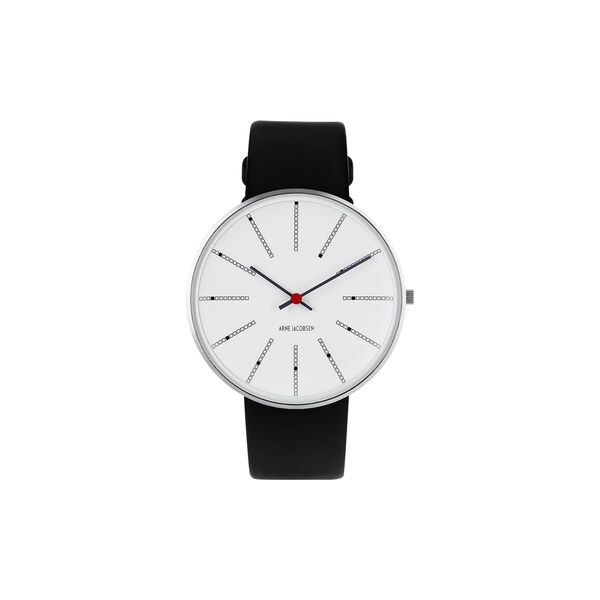 Bankers armbandsur, white/steel/black Bankers armbandsur, white/steel/black, Arne Jacobsen Watches